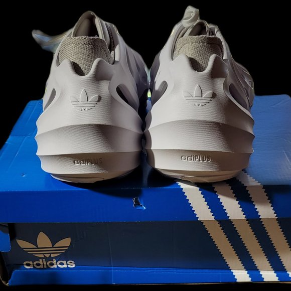 Men's Adidas AdiFOM Q Sneakers Adiplus Off White & Aluminum Size 9.5  - Open Box - Picture 11 of 16
